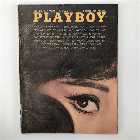 playboy october 2001|Playboy Magazine October 1964 VG+ .